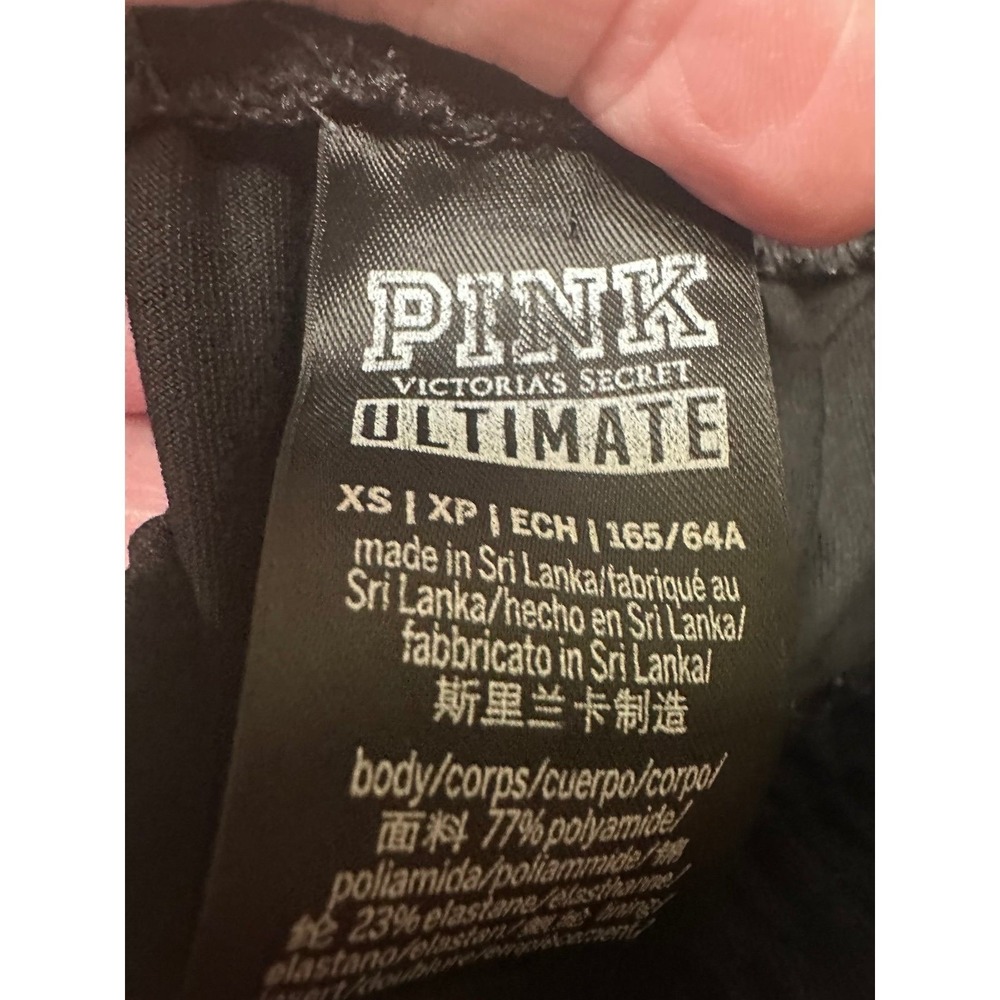 Victoria Secret Pink UltimateBlack/Gray Leggings, Size XS - Picture 2 of 10